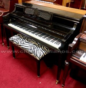 Used Sohmer Black Mahogany Console